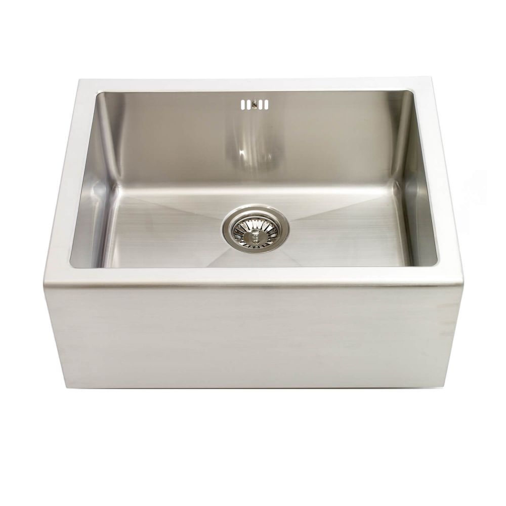 Astracast 1 Bowl Brushed Stainless Steel Belfast Kitchen Sink & Waste ...