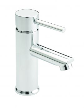 Poppy mono basin mixer with click clack waste, Chrome Plated