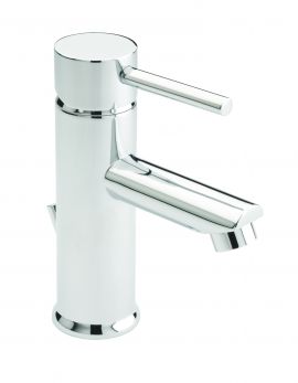 Poppy mono basin mixer with pop-up waste, Chrome Plated