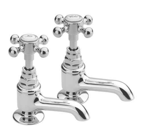 Allora Pair Basin Taps Chrome