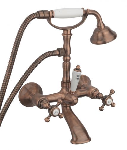 Allora W/Mounted B/Shower Mixer W/ Kit Copper