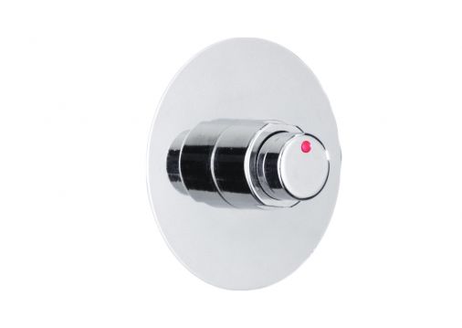 Concealed non concussive shower valve, Chrome Plated