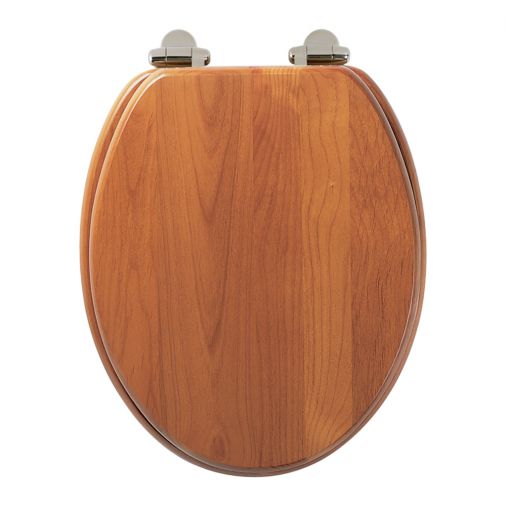 Roper Rhodes Traditional Toilet Seat with Soft Close Hinges - Antique Pine Finish