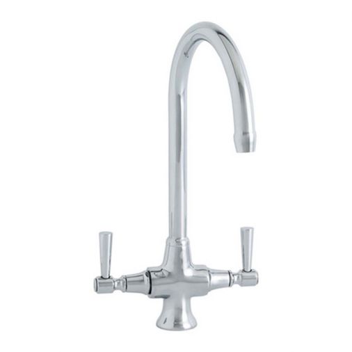 Astracast Jordan Twin Lever Designer Monobloc Kitchen Sink Mixer Tap - Polished Chrome