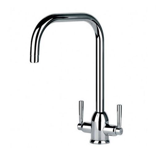 Clearwater Camillo Twin Lever Mono Sink Mixer with Swivel Spout