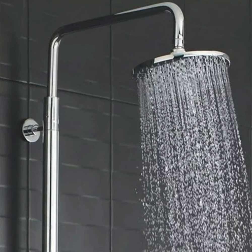 Hudson Reed Telescopic Round Rigid Riser Shower Kit with Handset ...