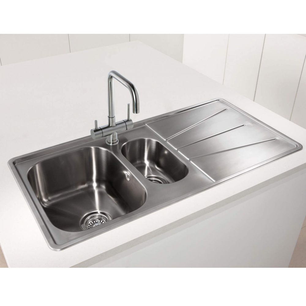 Caple Dalton Quad Puriti Twin Lever Mono Kitchen Mixer & Cold Filtered 